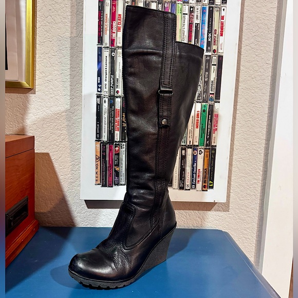 Aldo Black Knee-High Boots size 6.5 - Picture 1 of 6